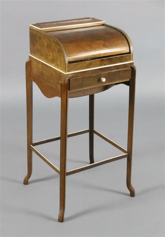 An Art Deco walnut ladies dressing table by George Betjemann & Sons Ltd for Maple & Co Ltd, W 1ft 1.5in D 1ft 0.5in H 2ft 5in